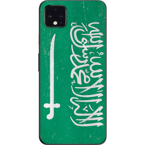 Saudi Arabia Flag Distressed Google Pixel 4 XL Skin